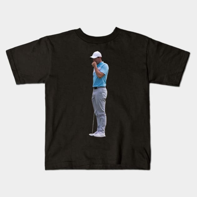 Rory Mcilroy Kids T-Shirt by zarafaart